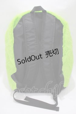 画像2: LAND by MILKBOY / FUR リュックサック  ライムグリーン H-25-11-26-059-MB-BG-KB-ZH