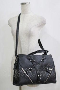 画像1: KILL STAR / JADIS PENTAGRAM BAG  ブラック H-25-11-26-062-SL-BG-KB-ZH