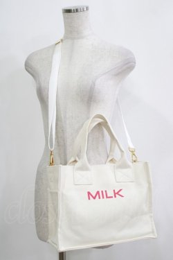 画像3: MILK / MILK Boxトート  オフ H-25-11-26-063-ML-BG-KB-ZH