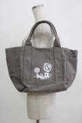 NieR Clothing / ロゴプリントバッグ  グレー H-25-11-26-064-PU-BG-KB-ZH