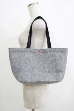 画像2: NieR Clothing / バッグインバッグ付バッグ  グレー H-25-11-26-065-PU-BG-KB-ZH