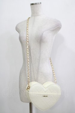 画像1: MILK / ハートキルトBAG  オフ H-25-11-26-068-ML-BG-KB-ZH