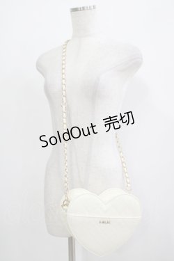 画像1: MILK / ハートキルトBAG  オフ H-25-11-26-068-ML-BG-KB-ZH