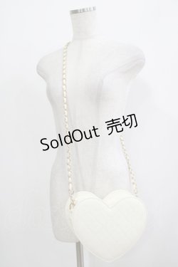 画像2: MILK / ハートキルトBAG  オフ H-25-11-26-068-ML-BG-KB-ZH