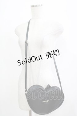 画像2: MILK / ハートポシェット  ブラック H-25-11-26-069-ML-BG-KB-ZH