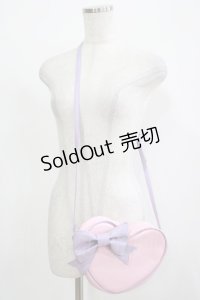 MILK / ハートポシェット  ピンク×ラベンダー H-25-11-26-070-ML-BG-KB-ZH