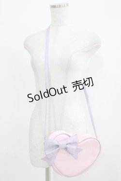 画像1: MILK / ハートポシェット  ピンク×ラベンダー H-25-11-26-070-ML-BG-KB-ZH