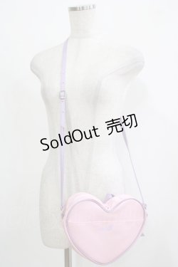 画像2: MILK / ハートポシェット  ピンク×ラベンダー H-25-11-26-070-ML-BG-KB-ZH