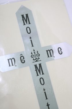 画像2: Moi-meme-Moitie / ロゴクロスステッカー  シルバー H-25-11-26-072-MO-ZA-KB-ZH