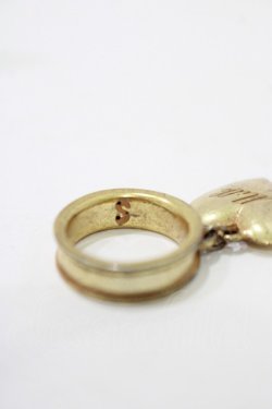 画像3: MILK / ハートチャームリング 約9号 ゴールド H-25-11-26-075-ML-AC-KB-ZH