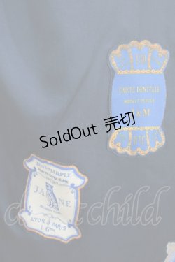 画像4: Jane Marple / Cartes A Filsデコパージュキャミソールワンピース M ネイビー H-25-11-26-007-JM-OP-KB-ZH