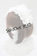 Vallee lys / はしごレースリボンヘッドドレス  白 H-25-11-26-080-GO-AC-NS-ZH