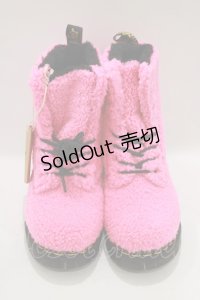 Dr.Martens （Getta Grip） / Pascal Faux Shearling Boots UK6(約25cm) CLASH PINK H-25-11-26-081-PU-SH-KB-ZH