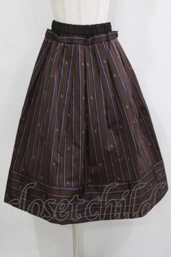 画像1: Jane Marple / Regimental stripe skirt  ブラウン H-25-11-26-008-JM-SK-KB-ZH
