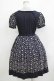 画像3: Jane Marple / フラワードットレースのワンピース M ネイビー H-25-11-26-011-JM-OP-KB-ZH (3)