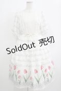 Melody BasKet / Classy Tulipsレース切替ワンピース  アイボリー H-25-11-26-002-LO-OP-KB-ZH
