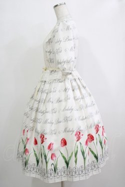 画像2: Melody BasKet / Classy Tulipsレース切替ワンピース  アイボリー H-25-11-26-002-LO-OP-KB-ZH