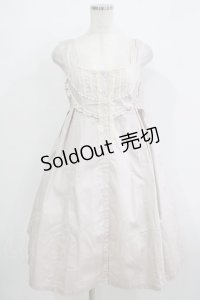 Emily Temple cute / ビンテージワッシャーノースリーブワンピース  ピンクベージュ H-25-11-26-014-ET-OP-KB-ZH