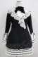 画像1: MARBLE / コサージュ付きロマンティックドレープフリルワンピース  黒×白 H-25-11-26-015-GO-OP-KB-ZH (1)
