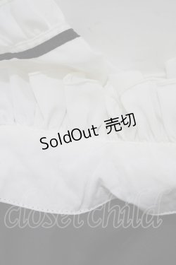 画像4: MARBLE / コサージュ付きロマンティックドレープフリルワンピース  黒×白 H-25-11-26-015-GO-OP-KB-ZH