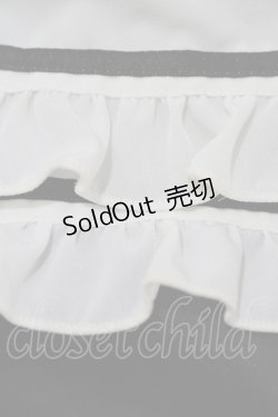 画像5: MARBLE / コサージュ付きロマンティックドレープフリルワンピース  黒×白 H-25-11-26-015-GO-OP-KB-ZH