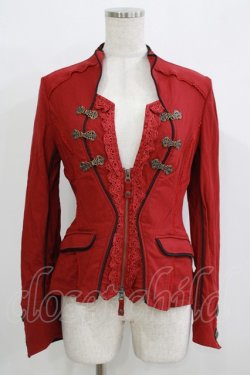 画像1: Ozz oneste / ZIPジャケット  赤 H-25-11-26-017-OO-JA-KB-ZH