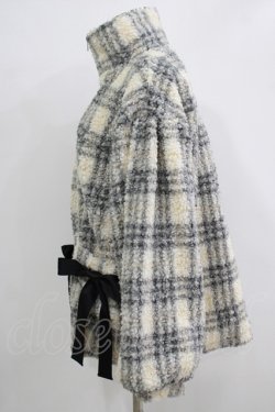 画像2: merry jenny / チェックボアリボンブルゾン F ブラック H-25-11-26-018-LO-JA-KB-ZH