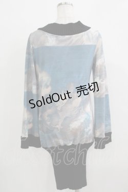 画像3: Ozz oneste / プリントニットワンピ  ブルー H-25-11-26-021-OO-OP-KB-ZH