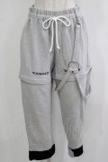 KRY CLOTHING / 2Wayスウェットパンツ  グレー H-25-11-26-023-EL-PA-KB-ZH