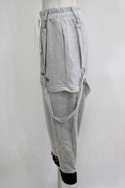 画像2: KRY CLOTHING / 2Wayスウェットパンツ  グレー H-25-11-26-023-EL-PA-KB-ZH