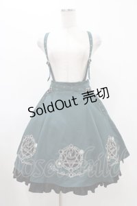Amavel / 古の魔術書ハーネス風スカート Free グリーン H-25-11-27-040-CA-SK-NS-ZH