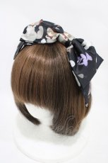画像1: Royal Princess Alice / キノコねこ ねこ助コラボ カチューシャ  ブラック H-25-11-27-005-LO-AC-NS-ZH (1)