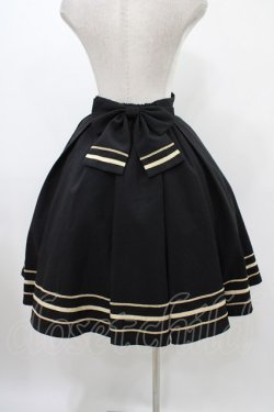 画像2: Innocent World / アガットスカート M ブラック/アイボリー H-25-11-27-042-IW-SK-NS-ZH