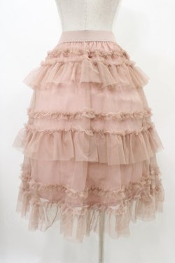 画像2: FLC / 星名桜子 チュールスカート M ピンク H-25-11-27-044-0-SK-NS-ZH