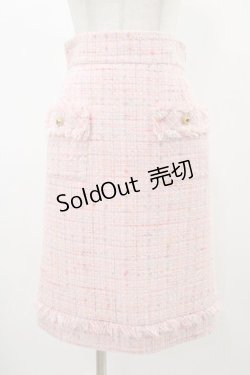 画像1: PINKHOUSE CHELSEA / ツイードタイトスカート FREE ピンク H-25-11-27-045-0-SK-NS-ZH