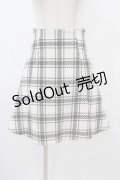 An MILLE / ツイードチェックミニスカート Free オフ H-25-11-27-046-EL-SK-NS-ZH