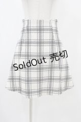 An MILLE / ツイードチェックミニスカート Free オフ H-25-11-27-046-EL-SK-NS-ZH