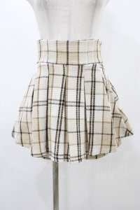 evelyn / チェックタックプリーツスカート Free ベージュ H-25-11-27-050-LO-SK-NS-ZH