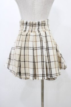 画像2: evelyn / チェックタックプリーツスカート Free ベージュ H-25-11-27-050-LO-SK-NS-ZH