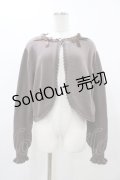 m petit by misako / AM*リボンニットボレロ LL ブラウン H-25-11-27-055-LO-TO-NS-ZH