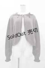 m petit by misako / AM*リボンニットボレロ LL ブラウン H-25-11-27-055-LO-TO-NS-ZH