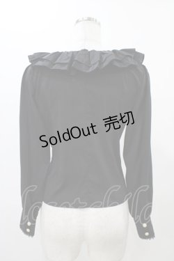 画像2: Diamond Honey（海外ロリータブランド） / フリルブラウス M ブラック H-25-11-27-058-EL-BL-NS-ZH