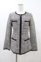 JESUS DIAMANTE / 新ロココLadyジャケット 40 ブラック H-25-11-27-060-JE-JA-NS-ZH