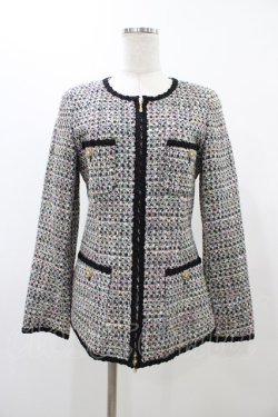 画像1: JESUS DIAMANTE / 新ロココLadyジャケット 40 ブラック H-25-11-27-060-JE-JA-NS-ZH