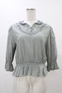 an another angelus / レースヨークスキッパープルオーバーブラウス Free MINT H-25-11-27-061-CA-BL-NS-ZH