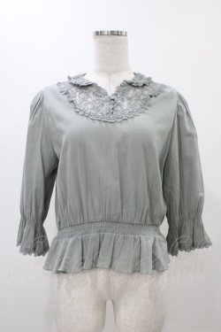 画像1: an another angelus / レースヨークスキッパープルオーバーブラウス Free MINT H-25-11-27-061-CA-BL-NS-ZH