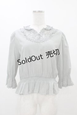 画像1: an another angelus / レースヨークスキッパープルオーバーブラウス Free MINT H-25-11-27-061-CA-BL-NS-ZH