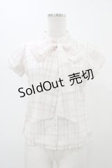 michellMacaron / チェックブラウス XS オフ H-25-11-27-063-0-BL-NS-ZH