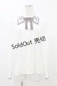 Amavel / 古の魔術書ブラウス Free オフ/ボルドー H-25-11-27-064-CA-BL-NS-ZH