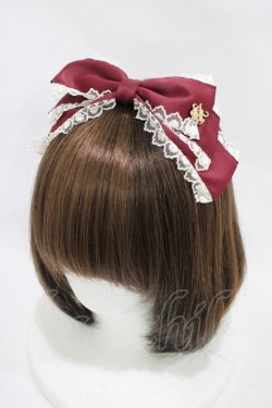 画像1: Amavel / ClassiqueDollyRibbonスリーピン  ボルドー H-25-11-27-008-CA-AC-NS-ZH